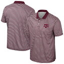 【送料無料】 コロシアム メンズ Tシャツ トップス Men's Colosseum Maroon Texas A&M Aggies Striped Polo Tam Red(4)