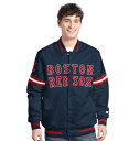 【送料無料】 スターター メンズ ジャケット・ブルゾン アウター Men'sStarter Navy Boston Red Sox Scout Full-Snap Varsity Jacket Rsx Navy