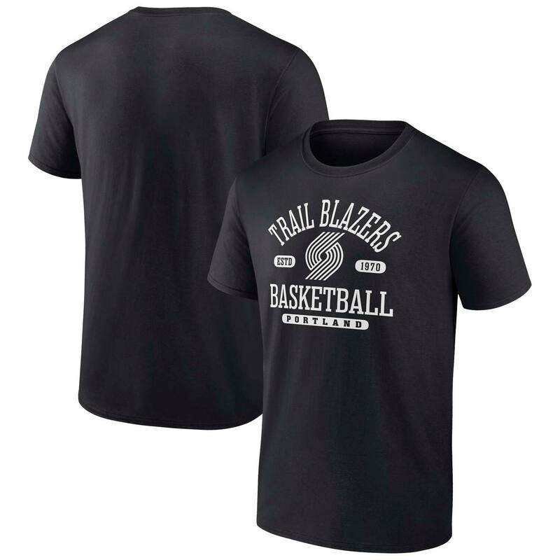 ̵ եʥƥ  T ȥåץ Men's Fanatics Black Portland Trail Blaze...