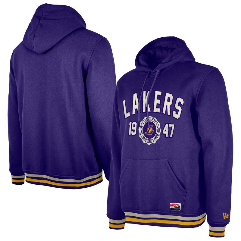 ̵ ˥塼  T ȥåץ Men's New Era Purple Los Angeles Lakers Thr...