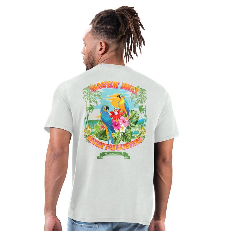 【送料無料】 マルガリータビル メンズ Tシャツ トップス Men's Margaritaville Gray Washington Commanders Wastin' Away T-Shirt Wft Grey