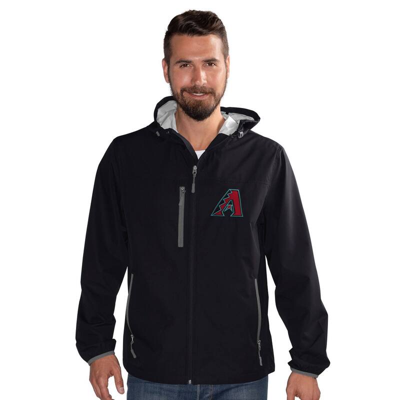 カール バンクス メンズ アウター ジャケット・ブルゾン Men'sG-III Sports by Carl Banks Black Arizona Diamondbacks Double Play Hooded Lightweight Full-Zip Jacket Dbk Black ブラック