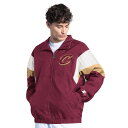 【送料無料】 スターター メンズ ジャケット・ブルゾン アウター Men's Starter Wine Cleveland Cavaliers Yard Lin...