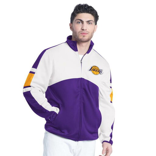 【送料無料】 カール バンクス メンズ ジャケット・ブルゾン アウター Men's G-III Sports by Carl Banks Purple/White Los Angeles Lakers Back Field Full-Zip Track Jacket Lak Purple