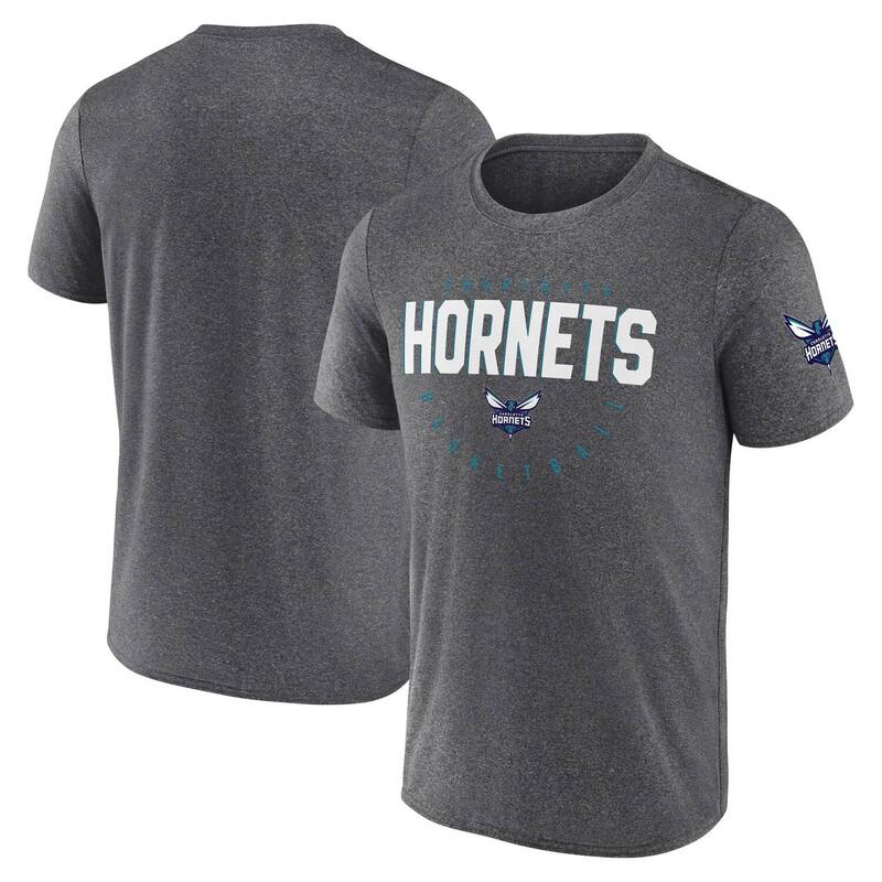 ̵ ֥ǥå  T ȥåץ Men's Heather Charcoal Charlotte Hornets...