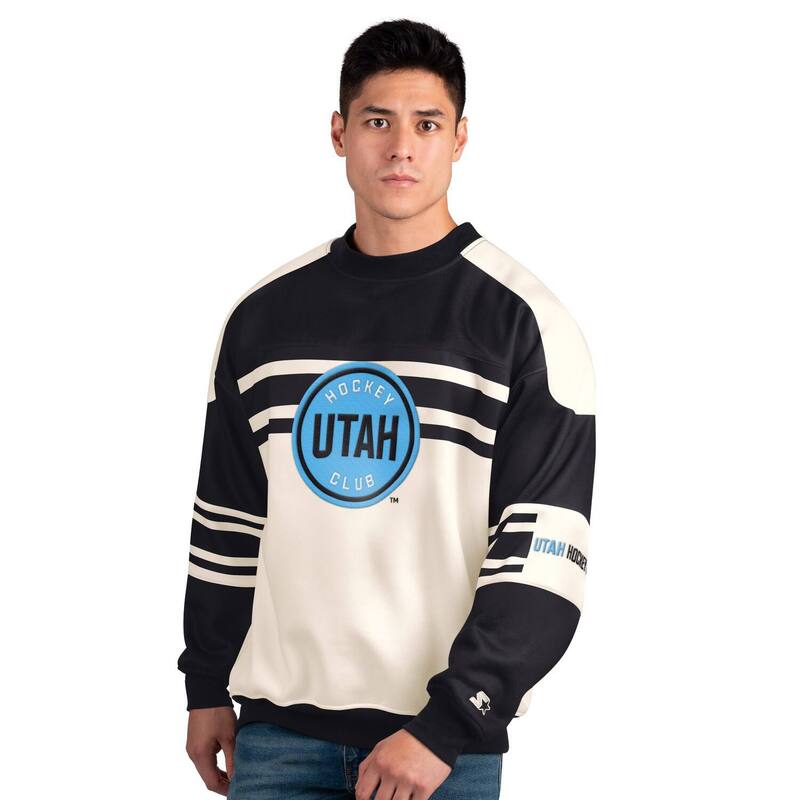 ̵   T ȥåץ Men'sStarter White/Black Utah Hockey Club D...