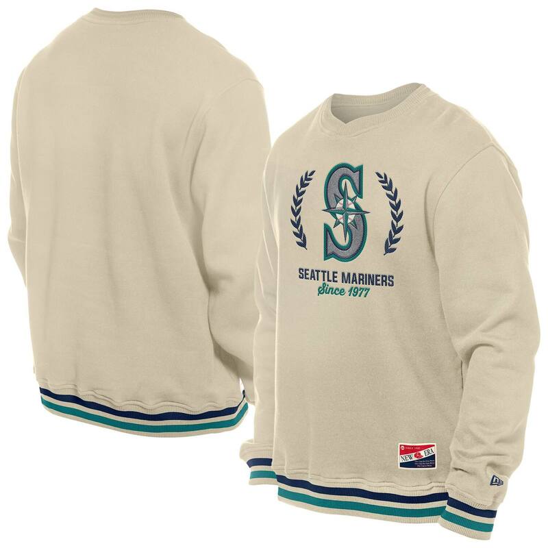 ̵ ˥塼  T ȥåץ Men's New Era Cream Seattle Mariners Throwb...