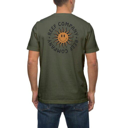 【送料無料】 リーフ メンズ Tシャツ トップス Men's REEF Vibes Graphic Tee Military Green 【送料無料】 リーフ メンズ Tシャツ トップス Men's REEF Vibes Graphic Tee Military Green