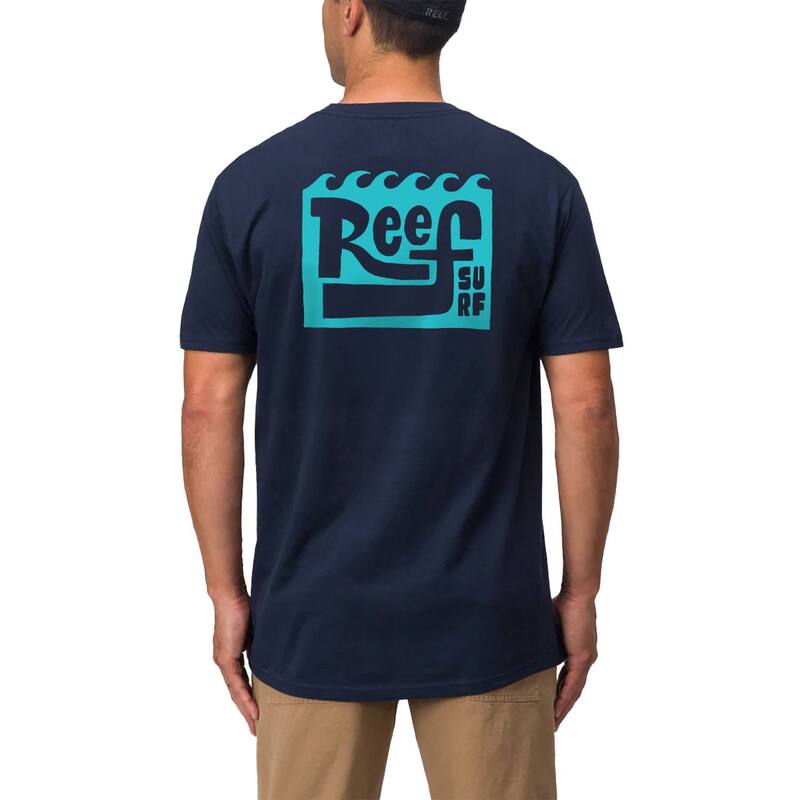 リーフ メンズ トップス Tシャツ グラフィック Men's REEF Riptide Graphic Tee Navy ネイビー