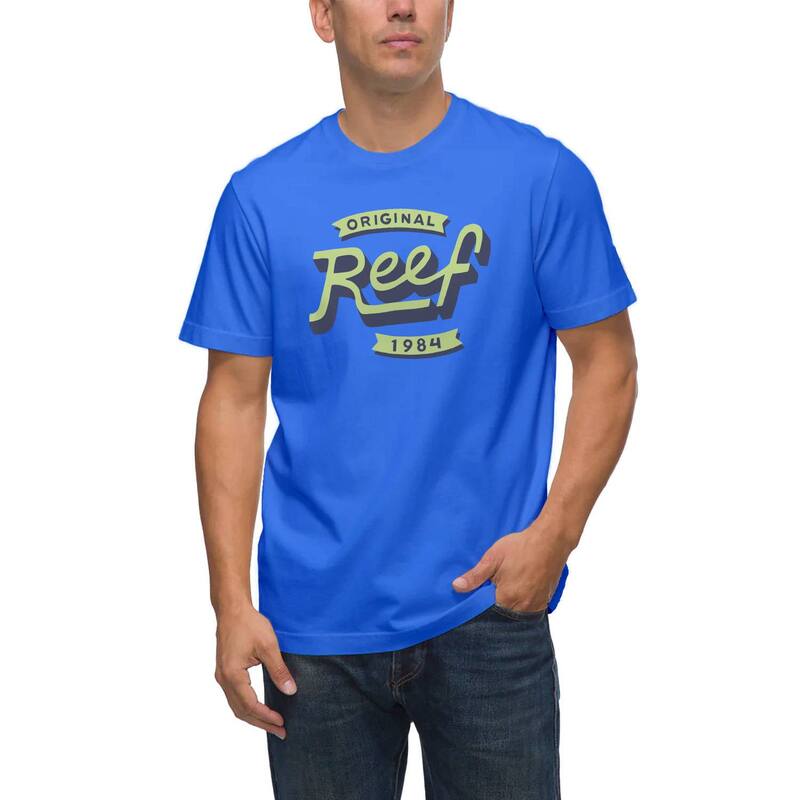 【送料無料】 リーフ メンズ Tシャツ トップス Men's REEF Cadet Graphic Tee Vivid Blue