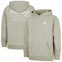 【送料無料】 フォーティセブンブランド メンズ Tシャツ トップス Men's '47 Gray Pittsburgh Penguins Foundation Pullover Hoodie Png Grey