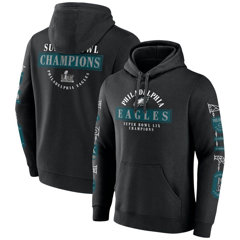 ̵ եʥƥ  T ȥåץ Men's Fanatics Black Philadelphia Eagles ...