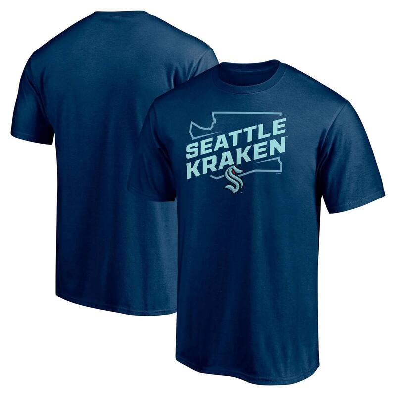 ̵ եʥƥ  T ȥåץ Men's Fanatics Deep Sea Blue Seattle Krak...