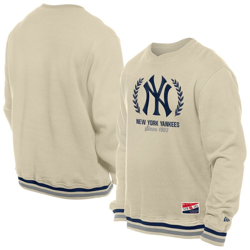 ̵ ˥塼  T ȥåץ Men's New Era Cream New York Yankees Throwb...