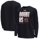 【送料無料】 アンダーアーマー メンズ Tシャツ トップス Men's Under Armour Black South Carolina Gamecocks March Madness Unity Long Sleeve T-Shirt Scr Black