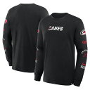 【送料無料】 ファナティクス メンズ Tシャツ トップス Men's Fanatics Black Carolina Hurricanes Boxed In Legacy Long Sleeve T-Shirt Hur Black