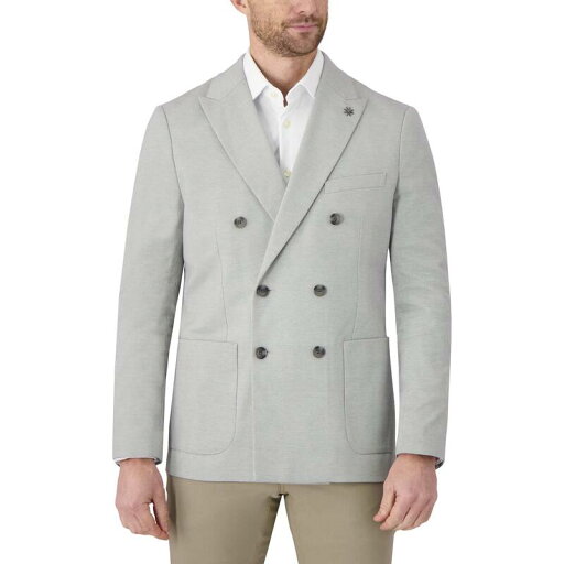 【送料無料】 レポートコレクション メンズ ジャケット・ブルゾン アウター Men's Report Collection Modern Fit Peak Collar Half Lined Patch Pocket Knit Sport Coat Gray 【送料無料】 レポートコレクション メンズ ジャケット・ブルゾン アウター Men's Report Collection Modern Fit Peak Collar Half Lined Patch Pocket Knit Sport Coat Gray