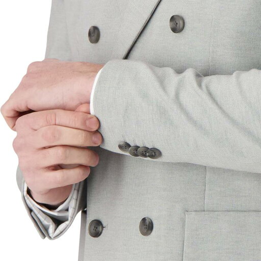 【送料無料】 レポートコレクション メンズ ジャケット・ブルゾン アウター Men's Report Collection Modern Fit Peak Collar Half Lined Patch Pocket Knit Sport Coat Gray