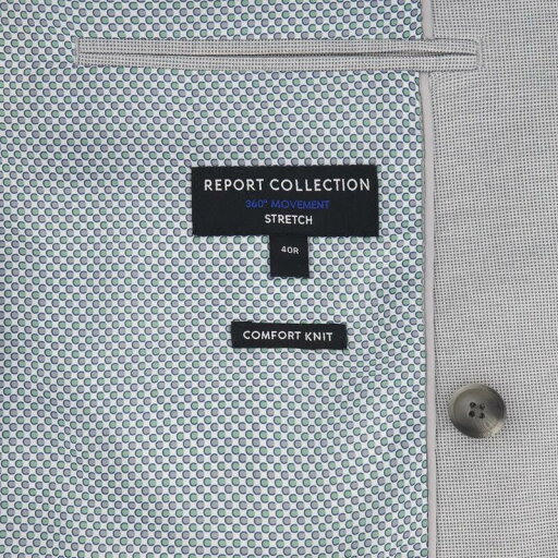 【送料無料】 レポートコレクション メンズ ジャケット・ブルゾン アウター Men's Report Collection Modern Fit Peak Collar Half Lined Patch Pocket Knit Sport Coat Gray