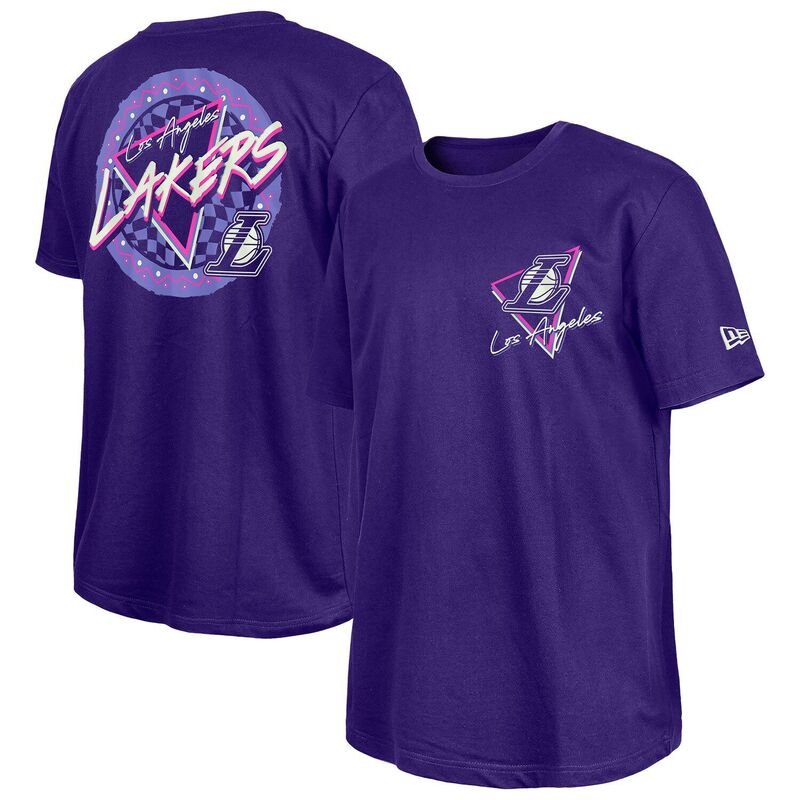 ̵ ˥塼  T ȥåץ New Era Purple Los Angeles Lakers Glow-in-t...
