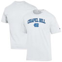 【送料無料】 チャンピオン メンズ Tシャツ トップス Men's Champion White North Carolina Tar Heels Chapel Bill T-Shirt Unc White