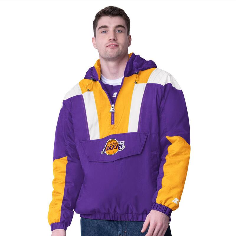 ̵   T ȥåץ Men'sStarter Purple Los Angeles Lakers Char...
