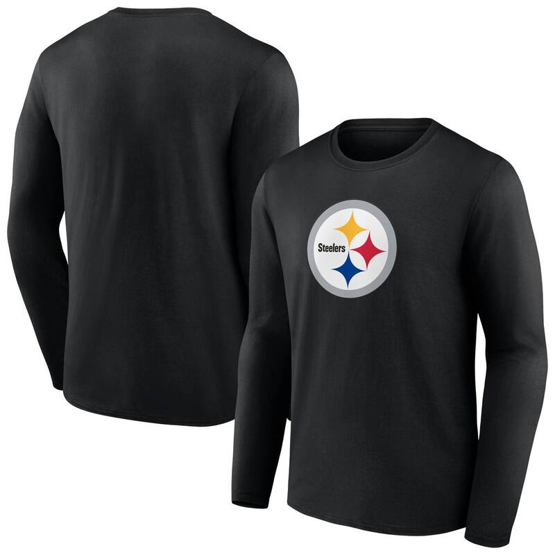 ̵ եʥƥ  T ȥåץ Men's Fanatics Black Pittsburgh Steelers ...