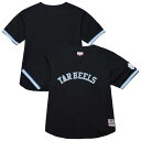 【送料無料】 ミッチェル&ネス メンズ Tシャツ トップス Men's Mitchell & Ness Black North Carolina Tar Heels On The Clock Full-Button Fashion Jersey Unc Black