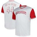【送料無料】 プロファイル メンズ Tシャツ トップス Men'sProfile Elly De La Cruz White Cincinnati Reds Big & Tall Birdeye T-Shirt Red White