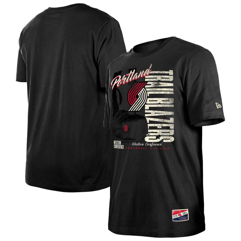 ̵ ˥塼  T ȥåץ Men'sNew Era Black Portland Trail Blazers D...