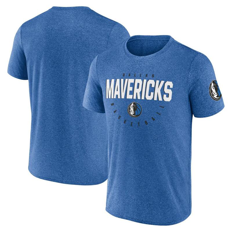 ̵ ֥ǥå  T ȥåץ Men's Heather Blue Dallas Mavericks Bloc...