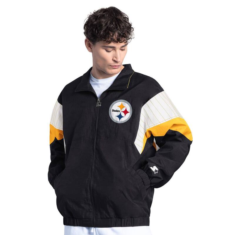 ̵   㥱åȡ֥륾  Men's Starter Black Pittsburgh Steele...