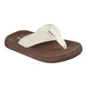 【送料無料】 スケッチャーズ レディース サンダル シューズ Skechers Relaxed Fit Cali Asana Valley Chic! Women's Thong Sandals Natural
