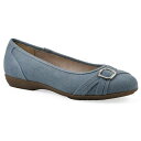 【送料無料】 クリフバイホワイトマウンテン レディース サンダル シューズ Cliffs by White Mountain Calming Women's Ballet Flats Denim Blue Fabric