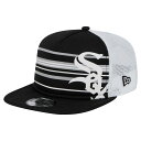 【送料無料】 ニューエラ メンズ 帽子 アクセサリー Men's New Era Black Chicago White Sox 9FIFTY A-Frame Trucker Snapback Hat Sox Black(4)
