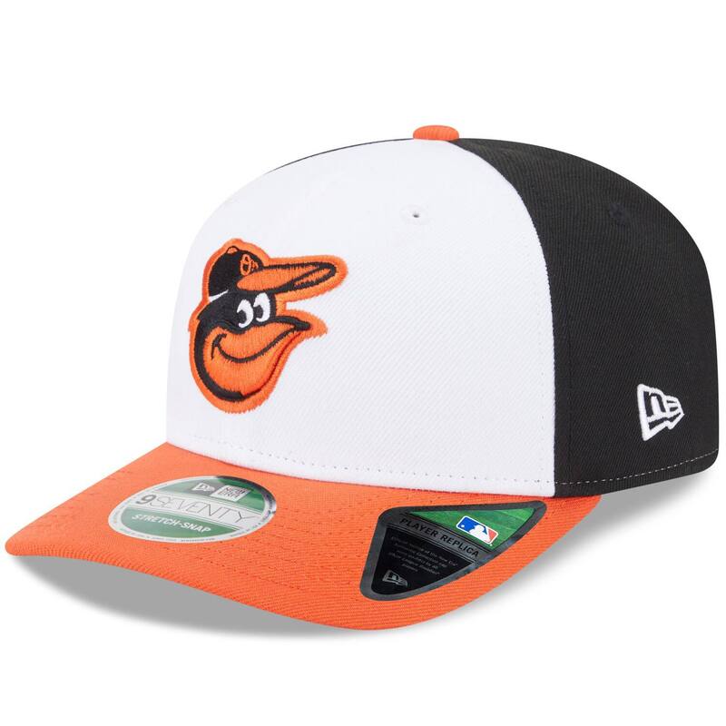 【送料無料】 ニューエラ メンズ 帽子 アクセサリー Men's New Era Black/Orange Baltimore Orioles Player Replica 9SEVENTY Adjustable Hat Orl Black