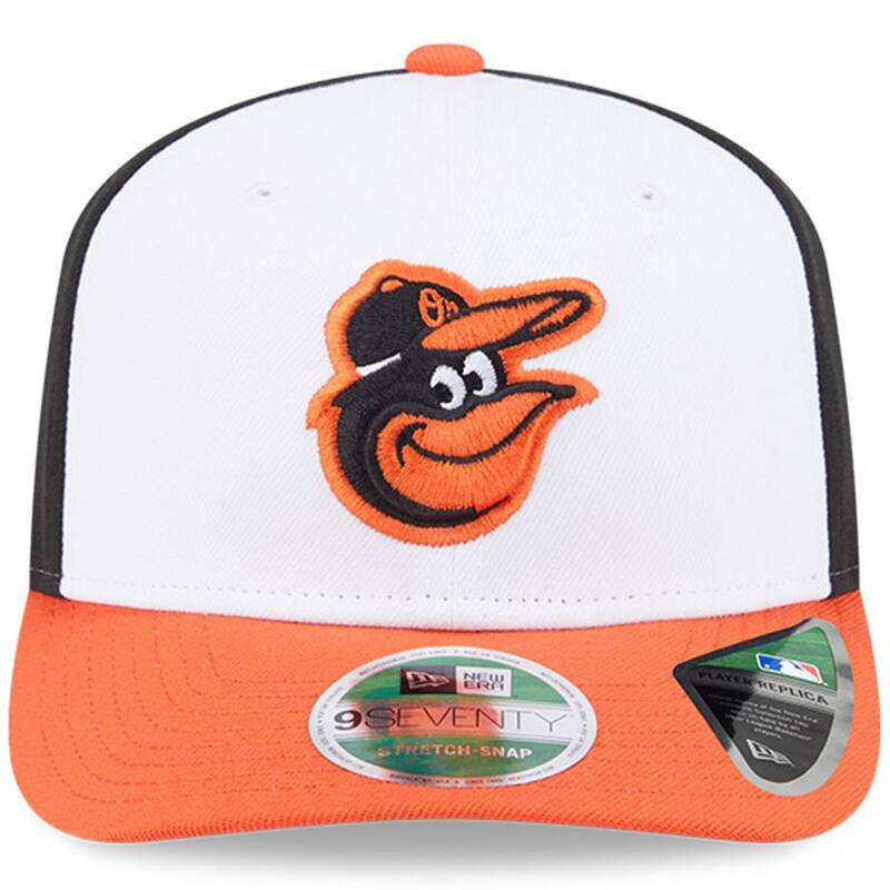 【送料無料】 ニューエラ メンズ 帽子 アクセサリー Men's New Era Black/Orange Baltimore Orioles Player Replica 9SEVENTY Adjustable Hat Orl Black