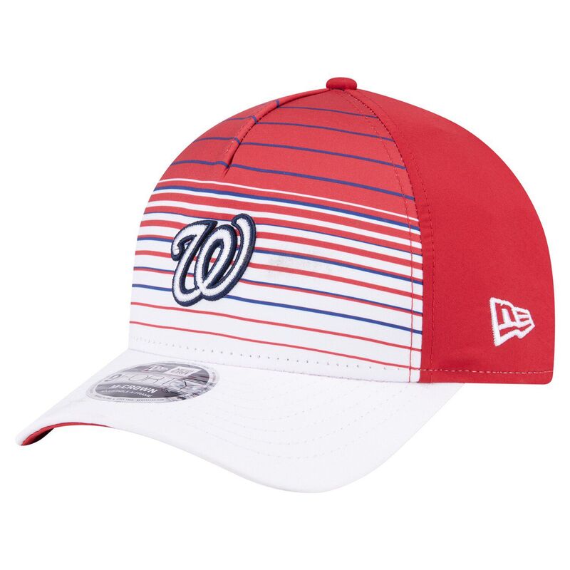 【送料無料】 ニューエラ メンズ 帽子 アクセサリー Men's New Era Red Washington Nationals Gradient 9FORTY M-Crown Adjustable Hat Nat Red