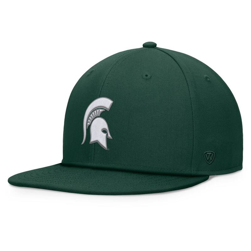 【送料無料】 トップオブザワールド メンズ 帽子 アクセサリー Men's Top of the World Green Michigan State Spartans Fundamental Snapback Hat Msu Green
