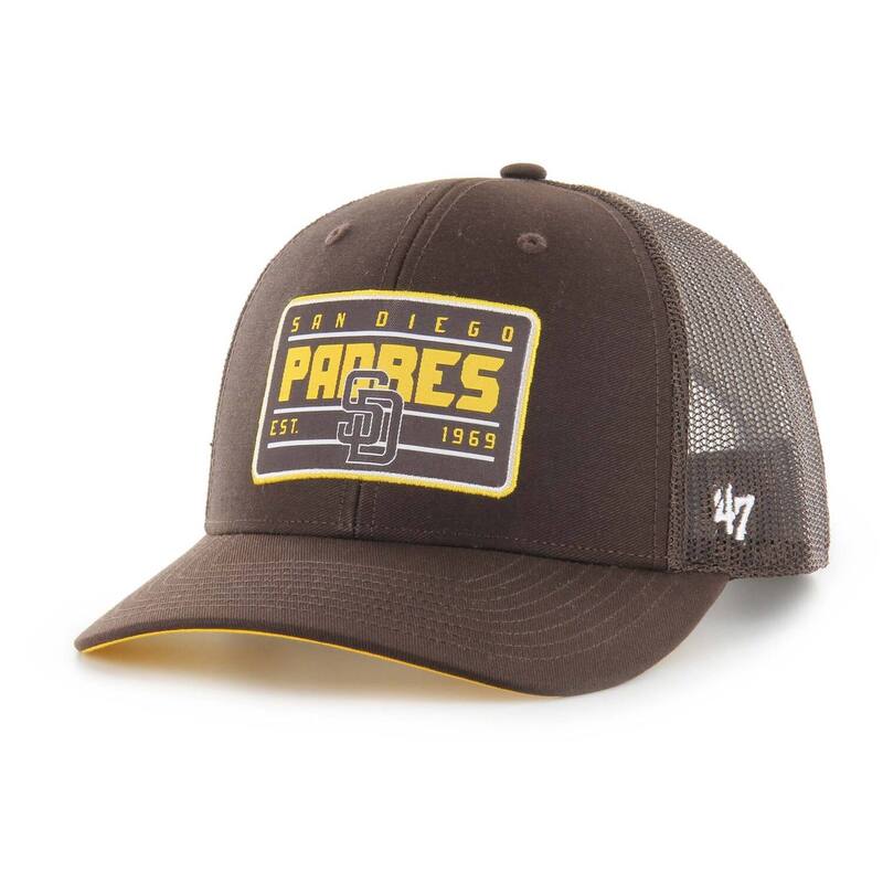 【送料無料】 フォーティセブンブランド メンズ 帽子 アクセサリー Men's '47 Brown San Diego Padres Hardline Trucker Adjustable Hat Pad Brown