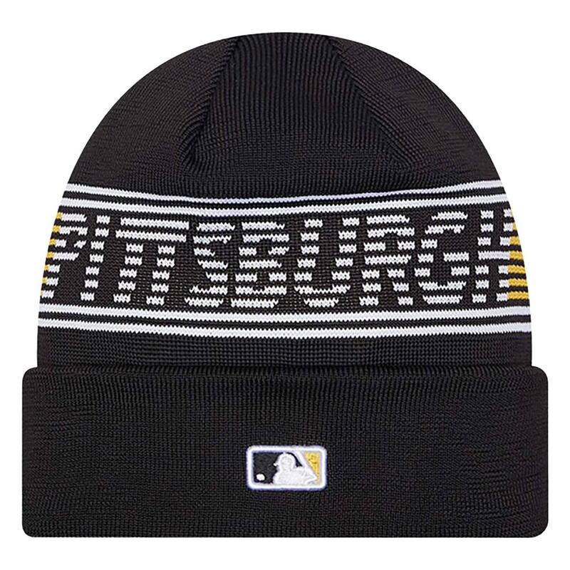 【送料無料】 ニューエラ メンズ 帽子 アクセサリー Men's New Era Black Pittsburgh Pirates Authentic Collection Cuffed Knit Hat Pir Black
