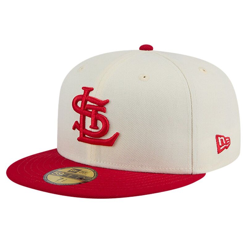 【送料無料】 ニューエラ メンズ 帽子 アクセサリー Men's New Era White St. Louis Cardinals Cooperstown Collection Chrome 59FIFTY Fitted Hat Crd White
