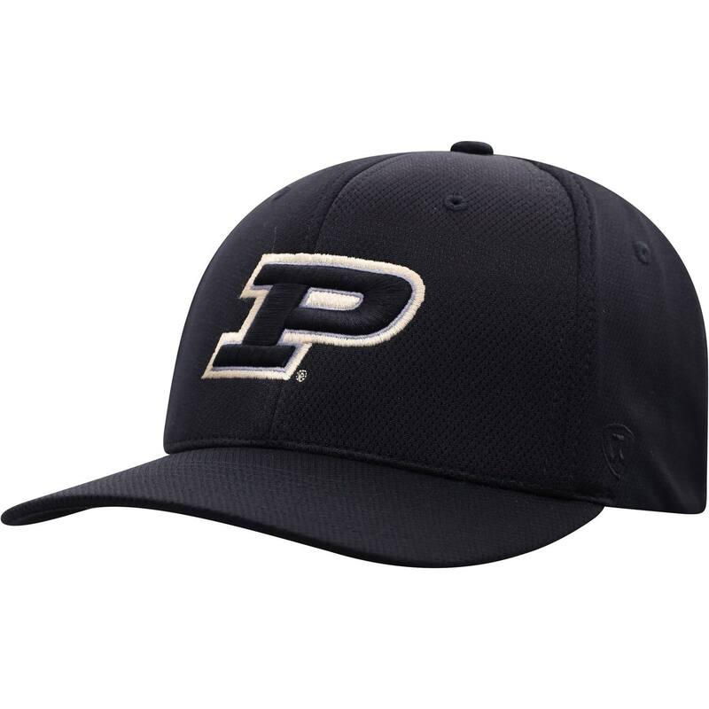 【送料無料】 トップオブザワールド メンズ 帽子 アクセサリー Men's Top of the World Black Purdue Boilermakers Reflex Logo Flex Hat Prd Black