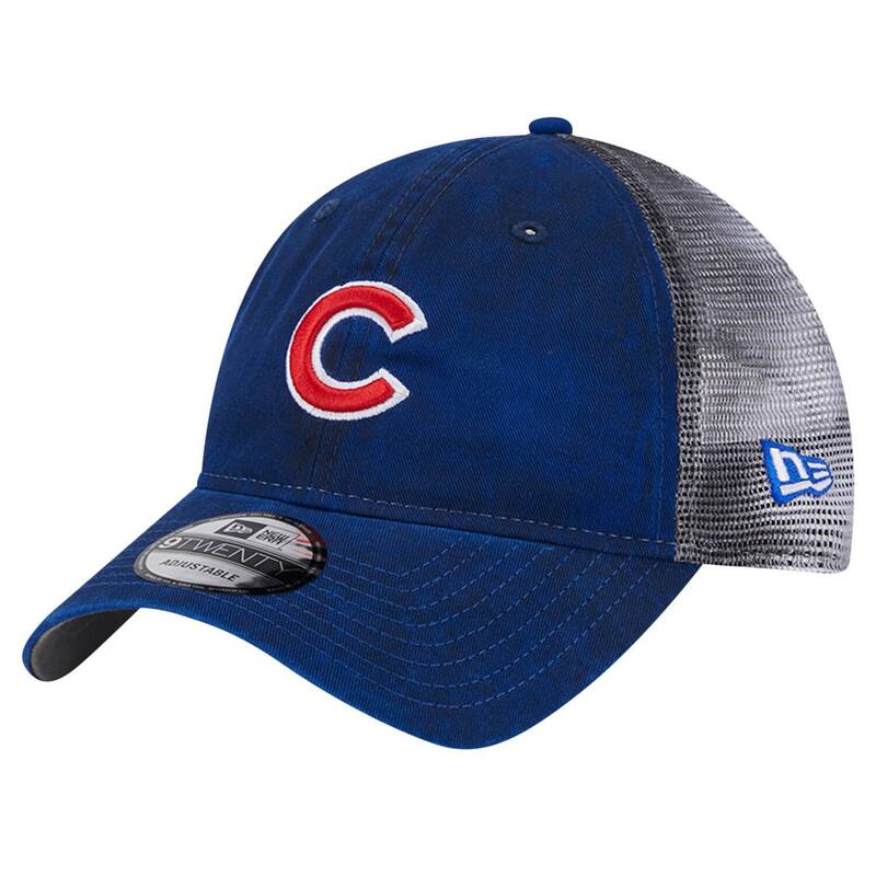 【送料無料】 ニューエラ メンズ 帽子 アクセサリー Men's New Era Royal Chicago Cubs Team Slick Trucker 9TWENTY Adjustable Hat Cub Blue