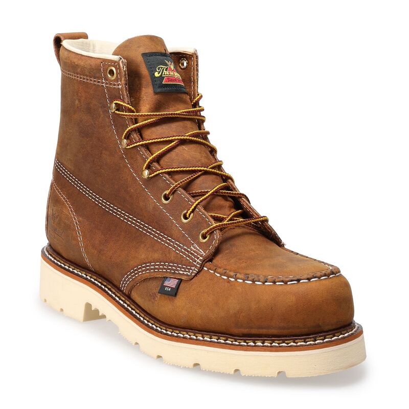 【送料無料】 ソログッド メンズ ブーツ・レインブーツ シューズ Thorogood Men's Steel Toe Work Boots Brown