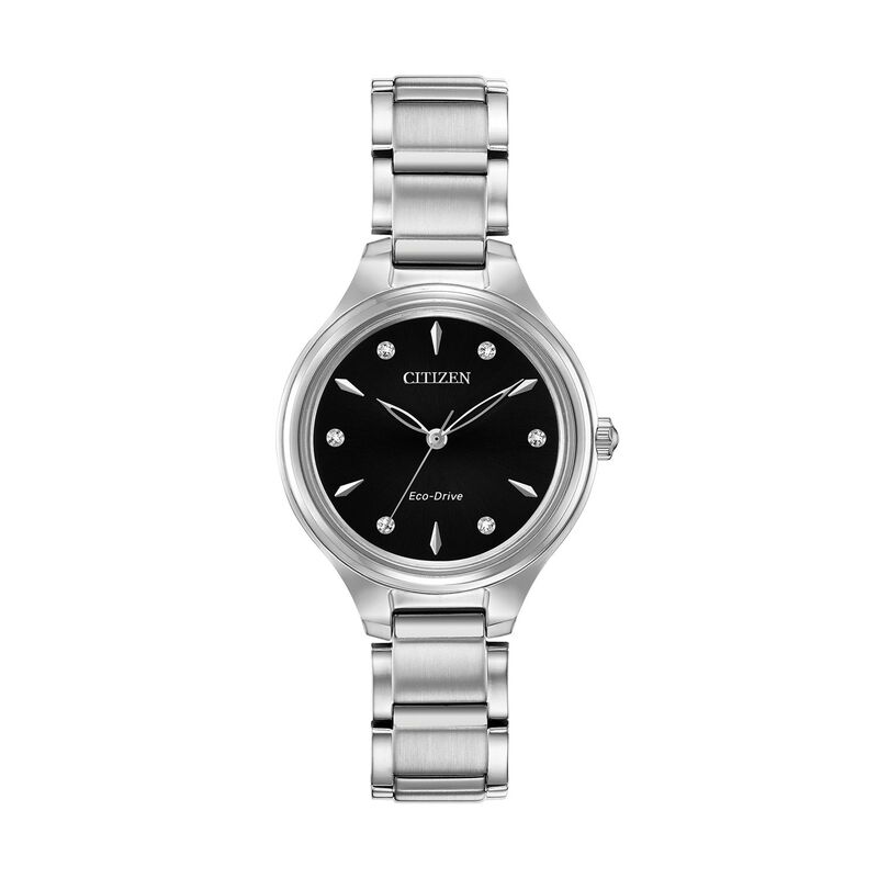 【送料無料】 シチズン レディース 腕時計 アクセサリー Citizen Eco-Drive Women's Corso Diamond Accent Stainless Steel Watch - FE2100-51E Silver Tone