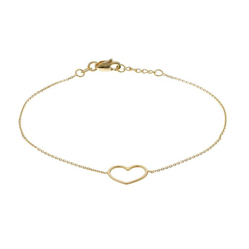 【送料無料】 アンブランデッド レディース ブレスレット・バングル・アンクレット アクセサリー 14k Gold Open Heart Adjustable Bracelet 14k Gold 【送料無料】 アンブランデッド レディース ブレスレット・バングル・アンクレット アクセサリー 14k Gold Open Heart Adjustable Bracelet 14k Gold