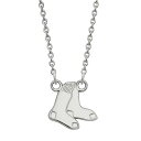 【送料無料】 ロゴアート レディース ネックレス・チョーカー・ペンダントトップ アクセサリー LogoArt 10k Gold Boston Red Sox Small Pendant Necklace 10k White Gold