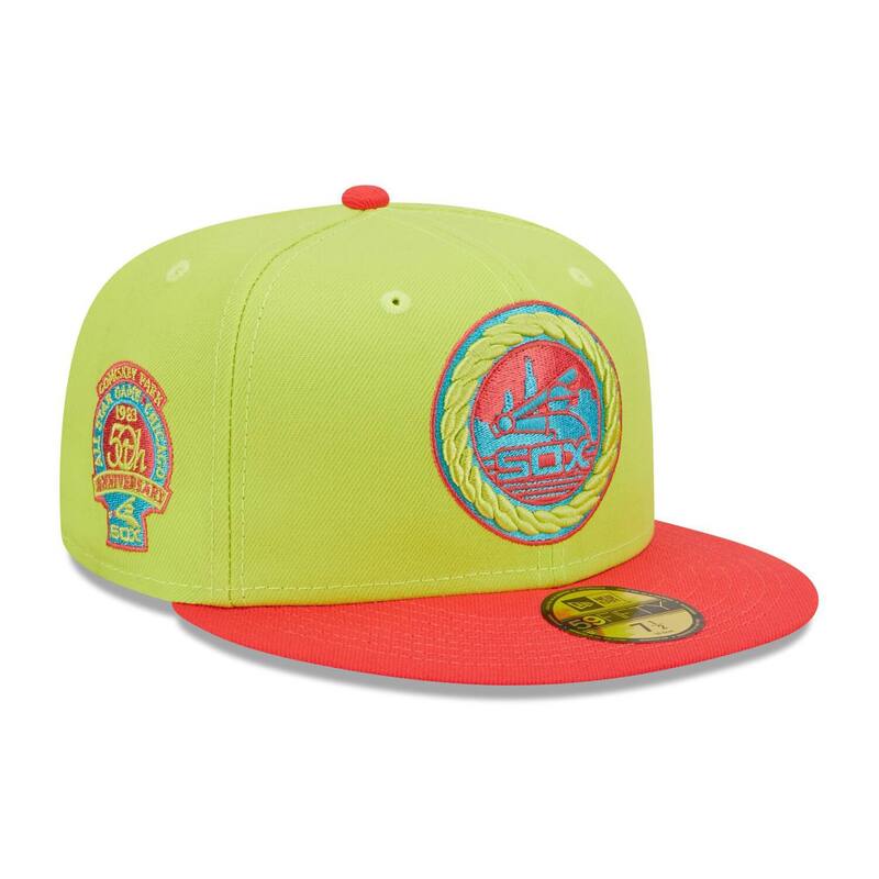 【送料無料】 ニューエラ メンズ 帽子 アクセサリー Men's New Era Green/Red Chicago White Sox 1983 MLB All-Star Game Cyber Highlighter 59FIFTY Fitted Hat Sox Green