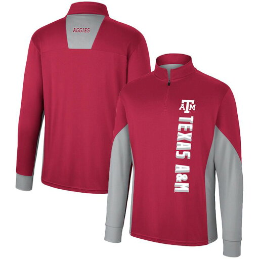 【送料無料】 コロシアム メンズ ジャケット・ブルゾン アウター Men's Colosseum Maroon Texas A&M Aggies Bart Quarter-Zip Windshirt Tam Red 【送料無料】 コロシアム メンズ ジャケット・ブルゾン アウター Men's Colosseum Maroon Texas A&M Aggies Bart Quarter-Zip Windshirt Tam Red